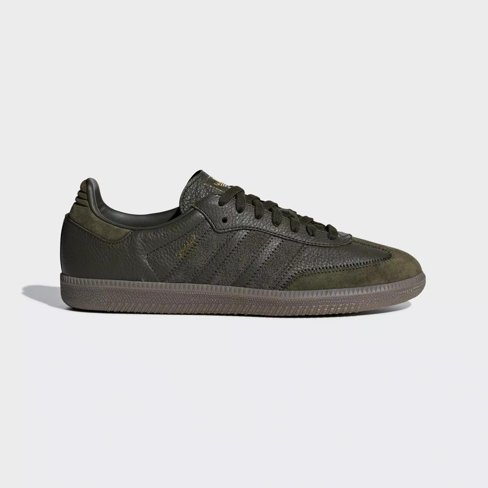 Adidas Samba OG FT Tenis Verdes Para Hombre (MX-32972)
